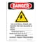 Signmission Safety Sign, OSHA Danger, 7" Height, The Electrical Power, Portrait OS-DS-D-57-V-2431 - alternate 1